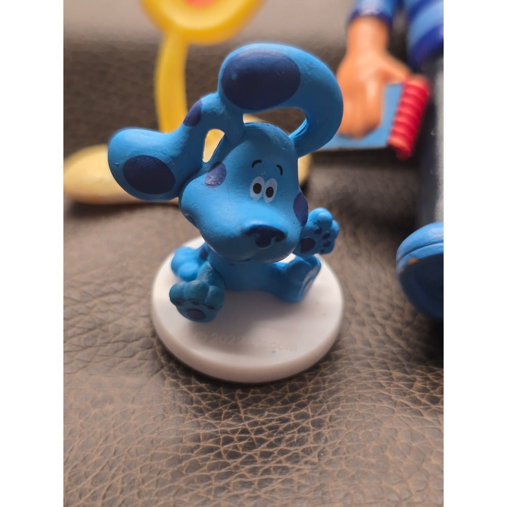 Blues Clues and You Figure Set Josh Blue Slippery Soap Shovel 4 Piece Lot - Picture 2 of 7